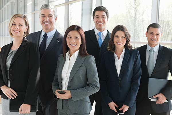 Group of Professionals Smiling